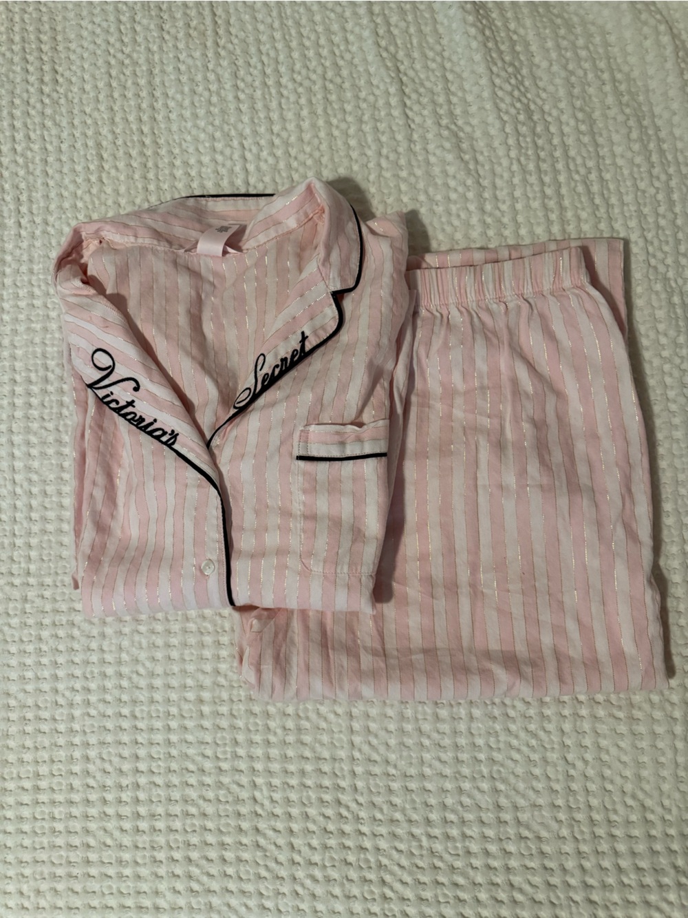 Victoria's Secret Flannel Long Pajama Set